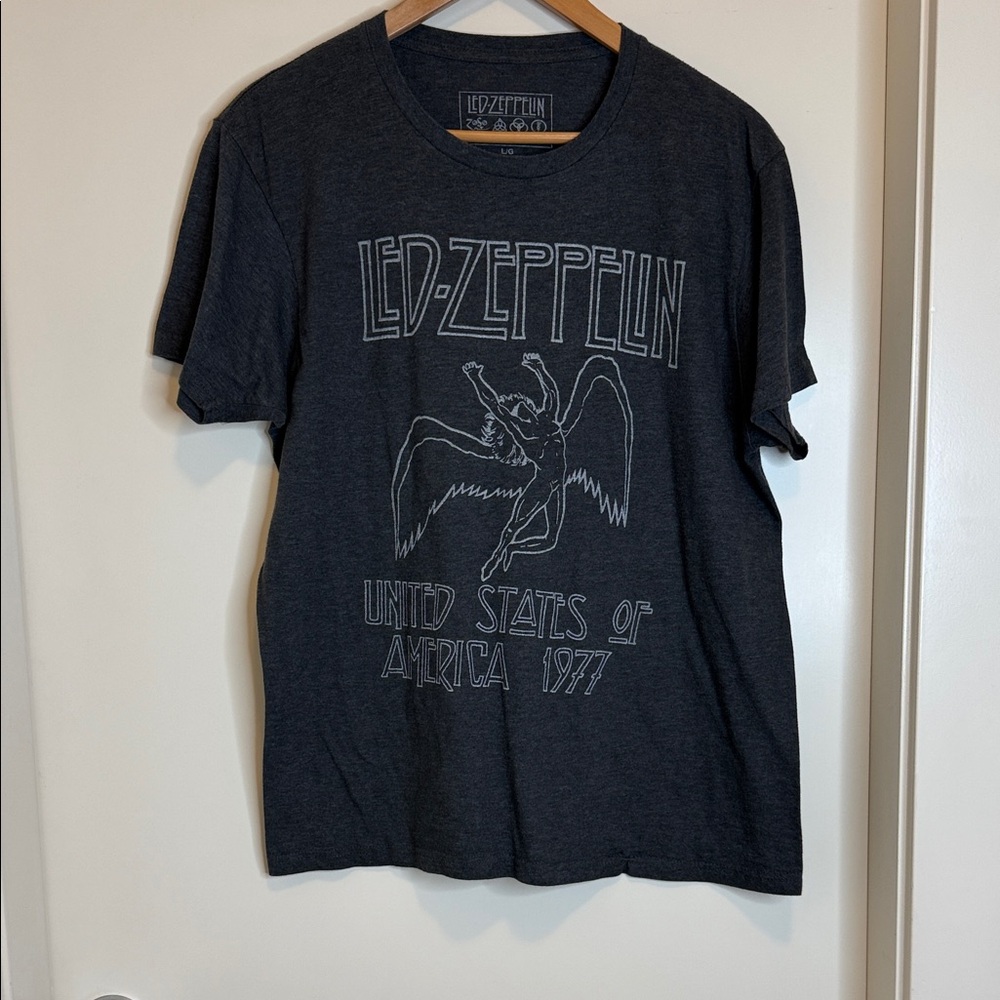 Led Zeppelin Charcoal Short Sleeve Tee